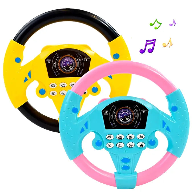 Baby Steering Wheel Toy Fun Music & Sound Effects For Kids