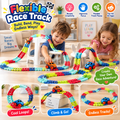 1. Kids Adventure Racing Track Set – 138Pcs Creative Car Playset