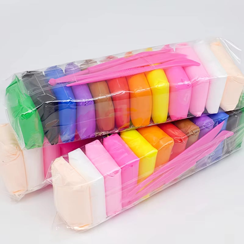 12 Colors Soft Foam Clay – Fun DIY Craft & Modeling Dough Set