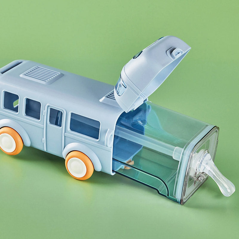 School Bus Shaped Water Bottle Cute Kids Drinking Bottle