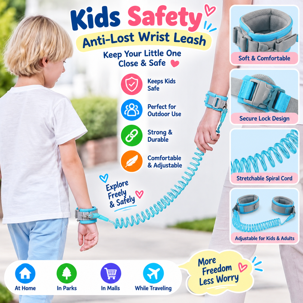 Toddler Anti Lost Wristband Child Safety Strap For Parents