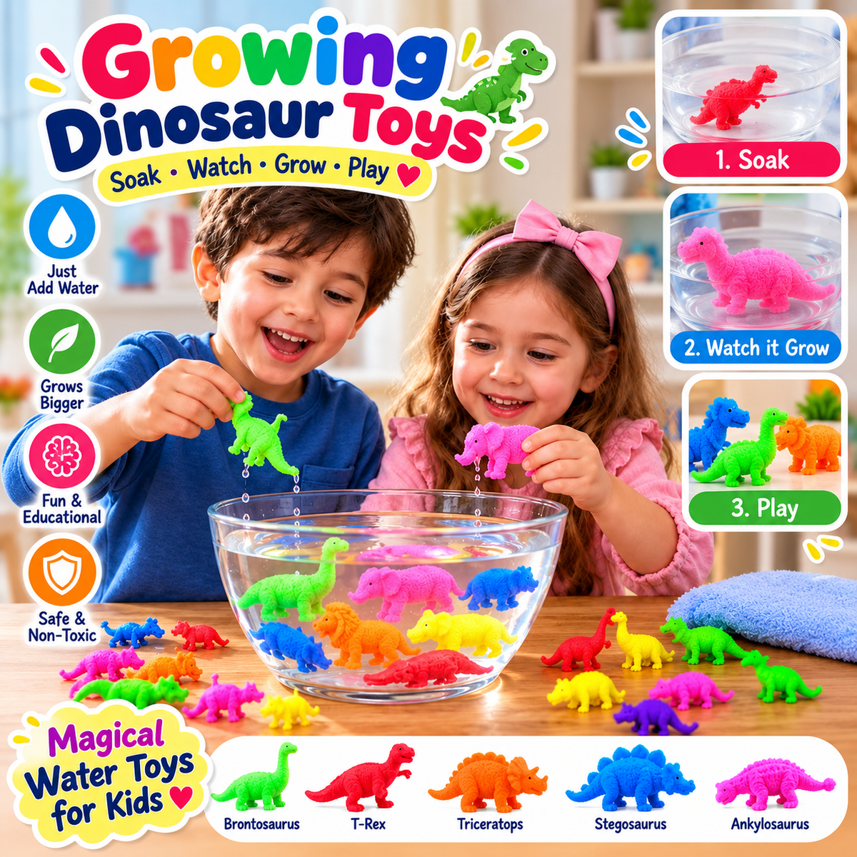 20Pcs Growing Animal Toys – Expandable Water Toys for Kids