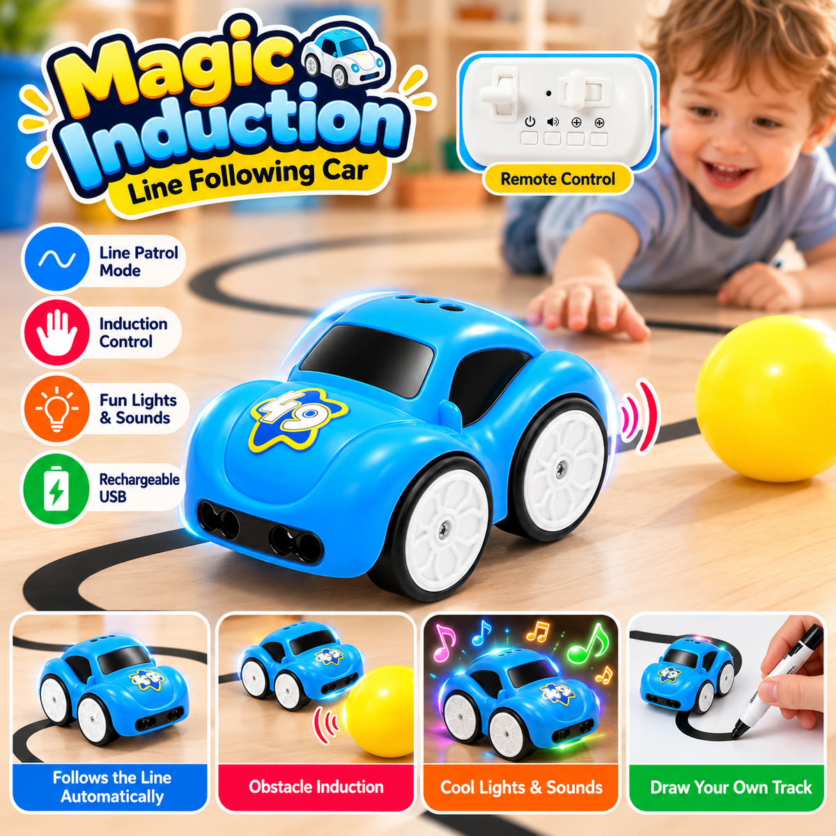 Magic Induction RC Car Intelligent Gesture Sensor Control Toy