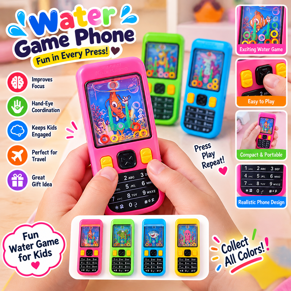 Ring Game Mobile Toy Fun Interactive Game For Kids