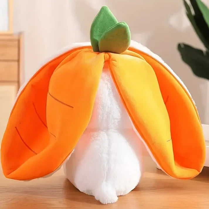 Cute Reversible Floppy Bunny Carrot Plush Toy(25Cm/10Inch)