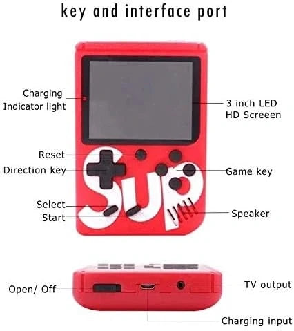 SUP 400 Games Handheld Console Classic Retro Gaming Device