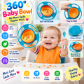 360° Rotating Gyro Bowl Spill Resistant Kids Feeding Bowl