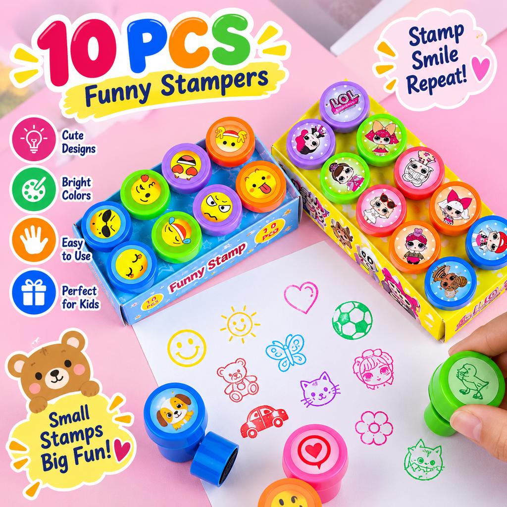 10Pcs Kids Stamp Set Gift For Kids