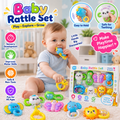 Baby Teether & Rattle Toys – 8Pcs Colorful Activity Set