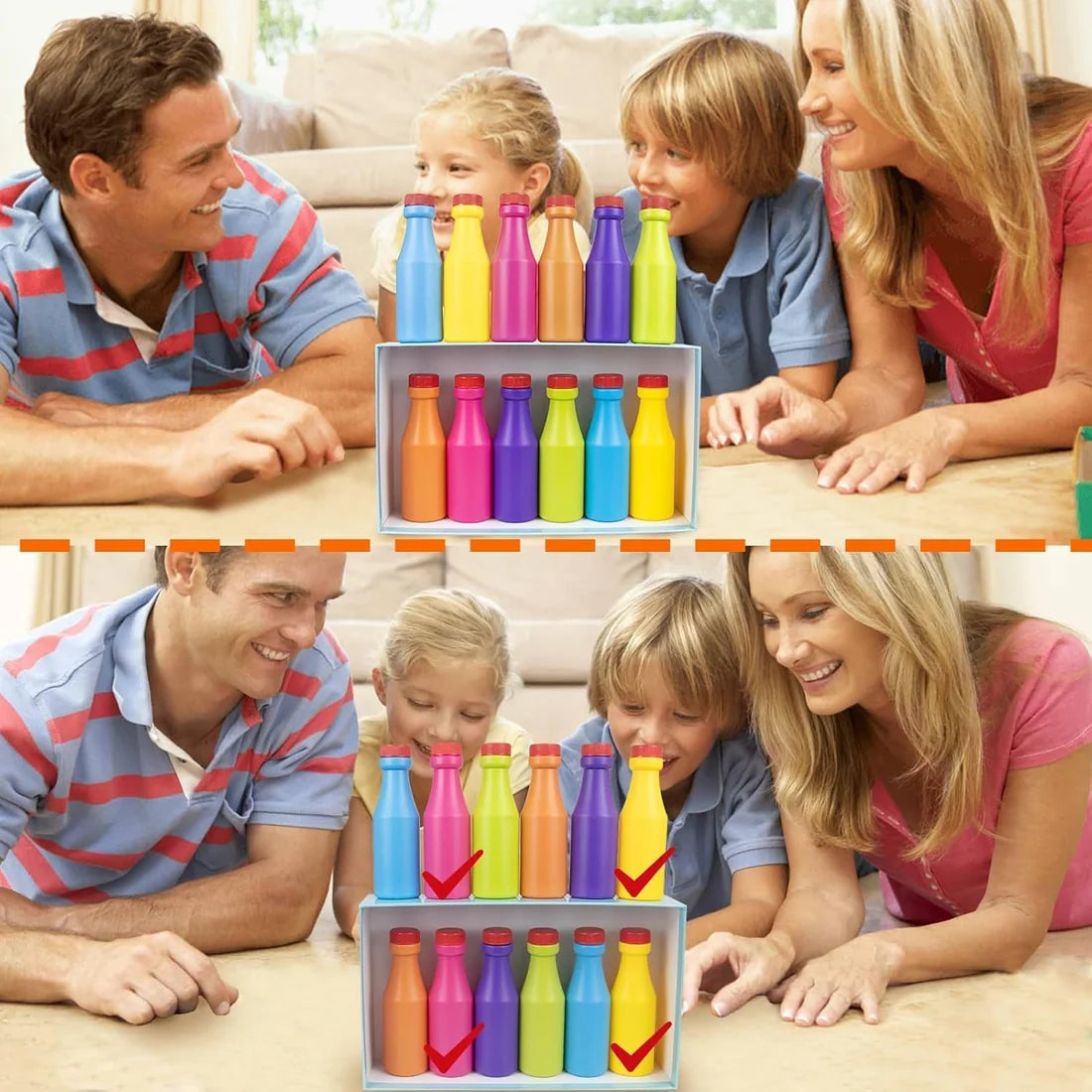 Interactive Bottle Pairing Game – Memory & Logical Skills Toy for Kids