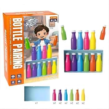 Interactive Bottle Pairing Game – Memory & Logical Skills Toy for Kids