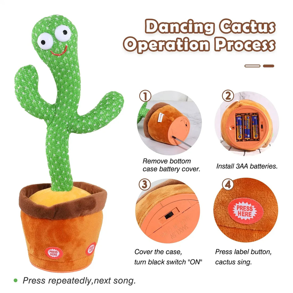 Cute Cactus Dancing Toy – Rechargeable Fun Toy for Kids