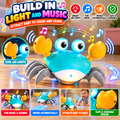 Electric Crawling Crab Toy Musical Light Up Baby Toy