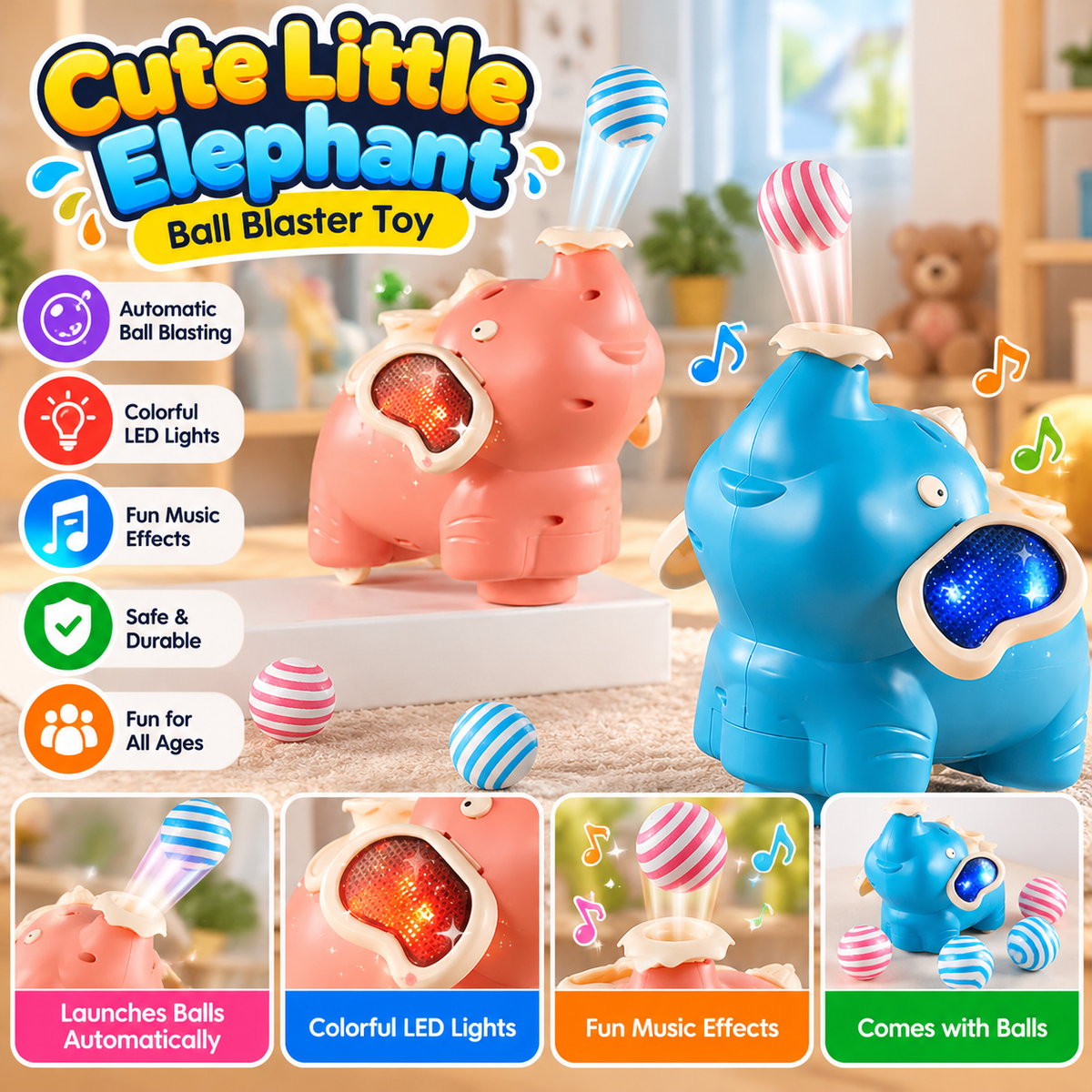Elephant Balance Game – Fun Coordination Toy for Kids