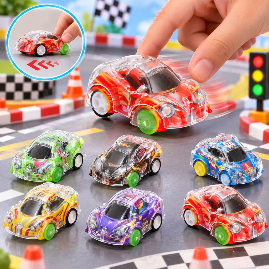 3Pcs Mini Racing Toy Cars – Pull Back Vehicles for Kids