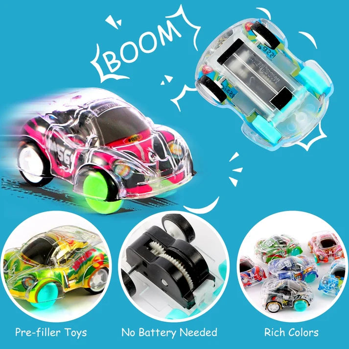 3Pcs Pull Back Racing Cars Colorful Toy Car Set For Kids