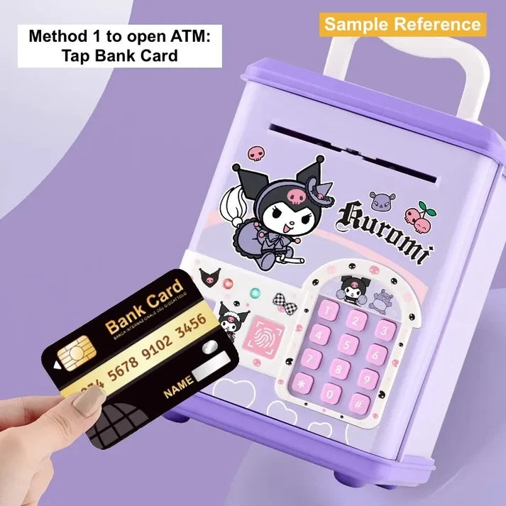Kids Coin & Cash Storage Bank Savings Box For Children