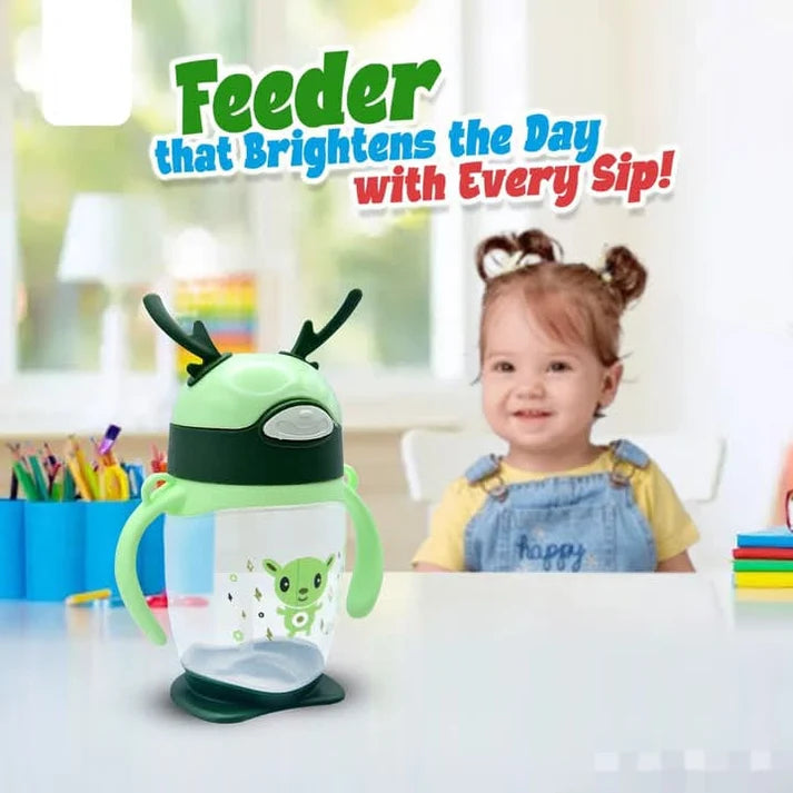 Kids Cartoon Water Sipper Portable Everyday Drinking Bottle