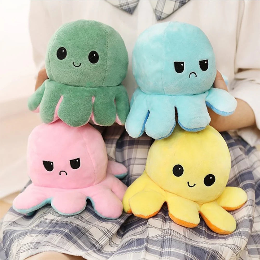 Reversible Octopus Stuffed Toy – Soft Cute Plush for Kids
