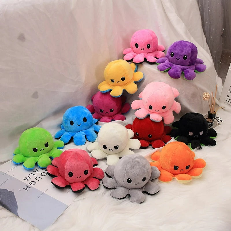 Reversible Octopus Stuffed Toy – Soft Cute Plush for Kids