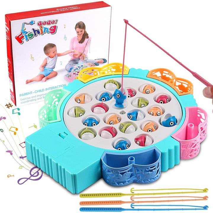 Spinning Fish Catching Game Electric Toy For Kids