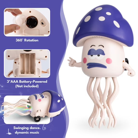 Dancing Mushroom Baby Toy Crawling Toy With Music & Lights