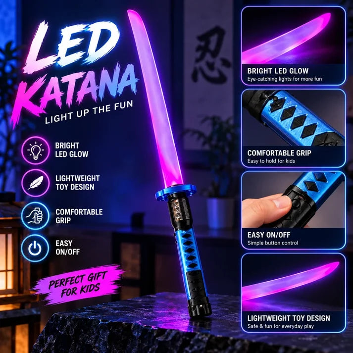 Glowing Ninja Sword LED Light Up Toy For Children