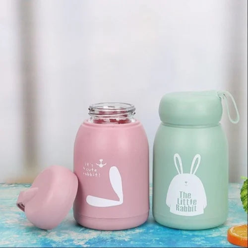 330ml Cute Design Glass Flask Portable Hot & Cold Bottle
